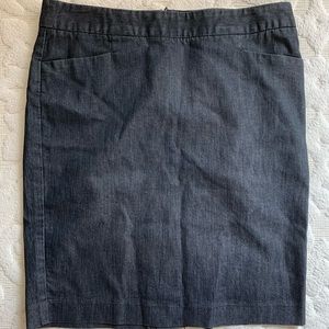 Express Black Denim Pencilskirt